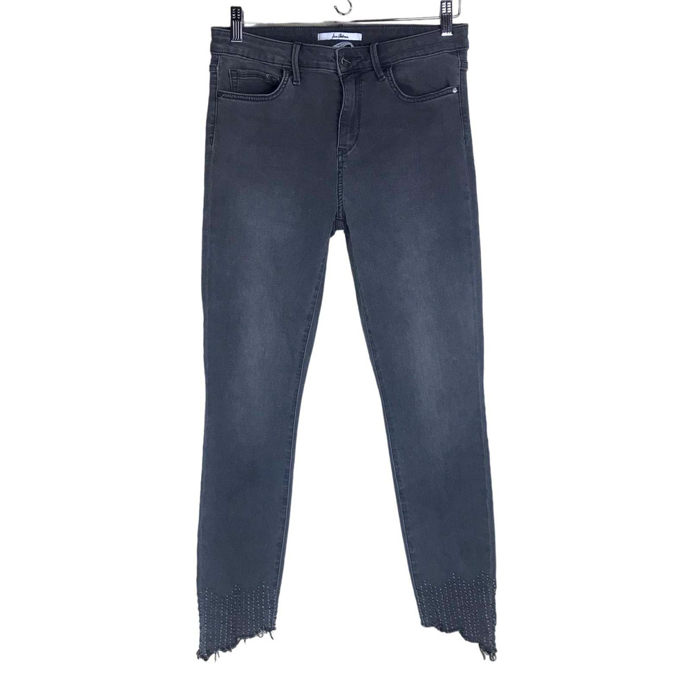 Sam Edelman Jeans "The Kitten" Mid-Rise Skinny Ankle Gray Stretchy Size 30